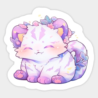 Cute embarrassed spirit of the forest Sticker